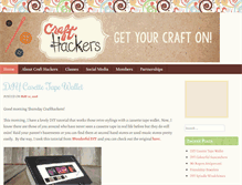 Tablet Screenshot of crafthackers.com